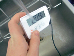 Digitales Kontrollthermometer mit 3 Meter Außenfühler (wasserdicht)